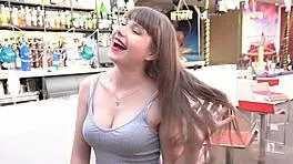 i sneak a wild screw with french pornstar luna rival at night club