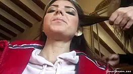 Feeling Wild on Barcelona Trip with Skinny Teen 18+ in Public Outdoor Action