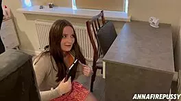 this amateur teen is sucking and swallowing so cutely in sex selection 053.