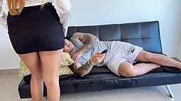 I Surprise My Stepmom By Licking Her Juicy Pussy While Resting On Her Lap, Girlfriend Friend Wife Lingerie Sexy Young 18+ Slut