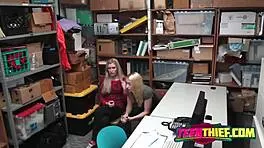 Tattooed teen pounded on desk! Feel that cock deep inside?