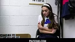 Pilfer4K Tiny 18+ Teen Shoplifter Fucked By Guard After Dildo Find