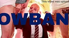 Girl Next Door In Lingerie Gives Sloppy Blowjob!