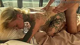 hey, hermosa tatuada, can I borrow your tight culo for my first anal ride?