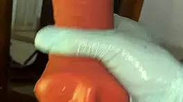 Stocking And Deep Throating My Sextoy Like A Slave