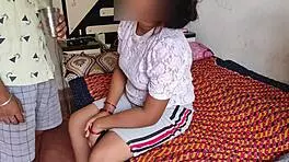 I’m stunned by Indian hot stepmom’s dirty talk while banging teen 18+