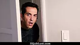 Petite Horny Hijab Teen Gets Caught Shaking Ass!