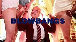 Nurse Greene gives a hot blowjob and facial to a patient for the first time