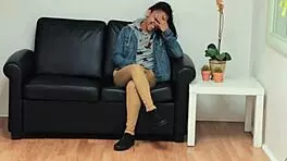 Tala Black's First Assfucking Experience with Puffy Pussy in Casting