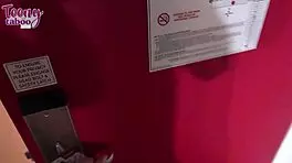 Blonde Aften Opal craved Mr. Brogan's cock in wet lingerie on bed, giving handjob and swallow