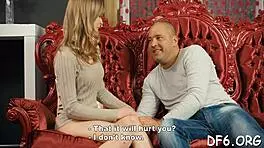 Young Russian girl feels overwhelming emotions during her first time, with sucking, fingering, and hardcore defloration in close-up.