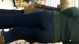 we spotted this cute teen 18+ shaking her ass in tight jeans during a hidden candid moment