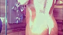 Latina Mature Showers To Cool Down And Orgasms