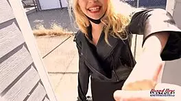 Blonde Sophia Sweet Teen 18+ Shaved Hairless Pussy Masturbates Dirty with Dildo Amateurs Cum