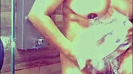 Latina Mature Showers To Cool Down And Orgasms