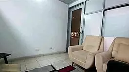 Man rides Colombian milf's big ass in fishnets to orgasm.