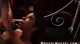 Ebony Teen Bound in Bondage Trouble with Blonde Tourist in Hardcore BDSM Scene