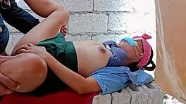 Pinay teen student hard fucked by construction workers with ball licking