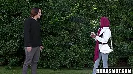 Ebony Muslim teen 18+ loses virginity to American guy in hardcore