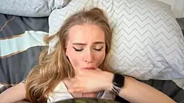 found porn video with stepsister, fucked her tight wet pussy with monster cock