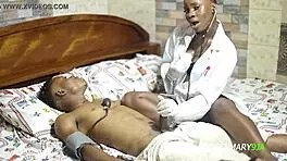 naughty nurse jessica ts bangs horny patient with her big cock