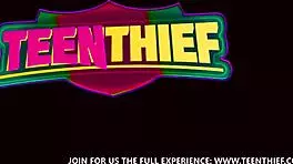 Naughty teen 18+ can't resist sucking this horny officer's hard cock