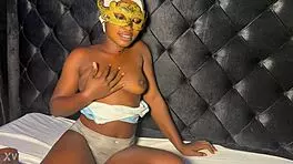 Hey, can this sexy ebony teen handle my wet pussy desires tonight?