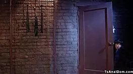 tranny step mom anal dominates teen 18+ friend in wild 3some fetish play