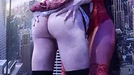 excited couple spied having tight asian handjob in furniture store.