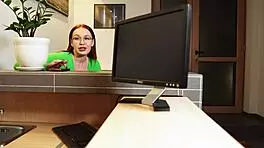 horny redhead stepsister gets fucked in shower