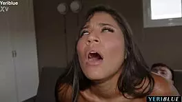 Latina Dancer Trades Striptease for Hard Sex Creampie