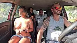 Ted Scores Hot Ride with Mari, Chell, and Candy Debby!