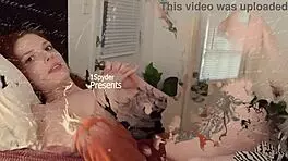 Scarlett Mae, you’re laughing and licking during this hot photoshoot!