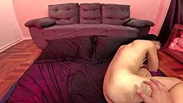 Fucking the cute young girl with balls in her cunt