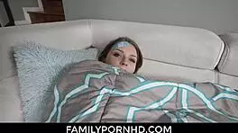 Stepsis squirts on brother's huge cock in nature