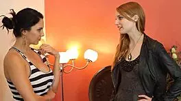 Ela Darlin And Missy Martinez Enjoy Hotel Bed Time During Holiday Party