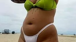 Cheese Vendor Stares at My Exposed Pussy on African Beach