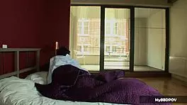 candy alexa shoves glass dildos in her ass 😈