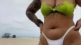 Cheese Vendor Stares at My Exposed Pussy on African Beach