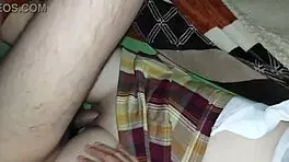 Innocent Stepdaughter Secretly Fucked By Perverted Stepfather At Night, Filled With Cum