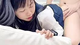 cute petite asian amateur student girl so horny for couple action