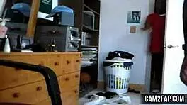 Young Ebony Teen 18+ Performs Striptease for Friend with Clothes Ripped