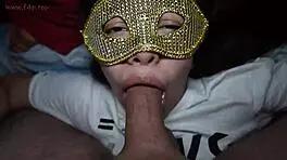 teacher pretends to teach drilling but fills mouth with cum for oral sex