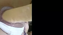 teen masturbates with toy in ass and pussy