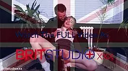 Blonde British 18-Year-Old Student Teased by Fucking Machine!