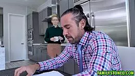 loving stepdad punishes lily larimar with face fucking