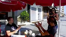 Hey, shapely young 18+ brunette hunts big cock on street!