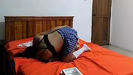 cousin is a very horny student she likes to masturbate her pussy