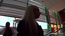 Stunning Czech girl lured from shopping centre for intense pov pounding