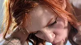 ever seen a redhead spit during an epic deepthroat session?